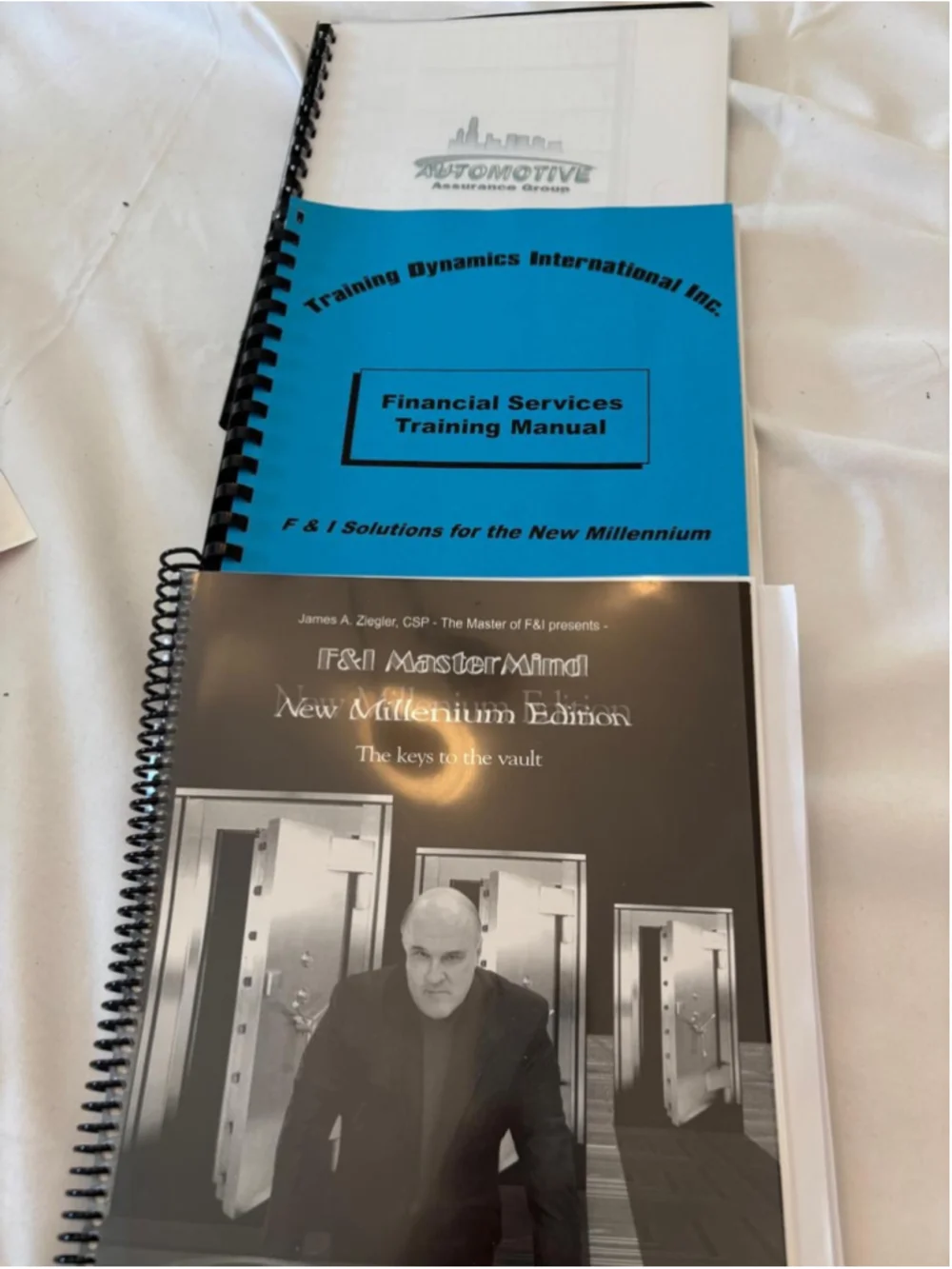 ZieglerSuperSystems F&I Training Manuals Set, #E54